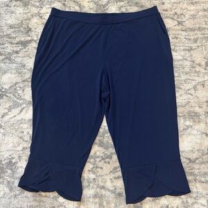 Susan Graver Everyday Pants Crop Comfort Stretch Pockets 2X Petite